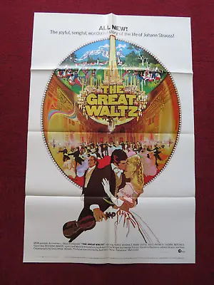 £12.91 • Buy The Great Waltz Folded Us One Sheet Poster Horst Bucholz Mary Costa 1972
