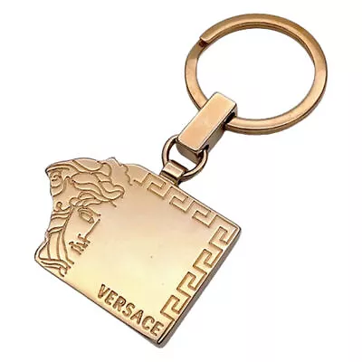Versace Key Ring Ladies Men  Chain Charm Medusa Gold Fashionable Cool Used • $227.68