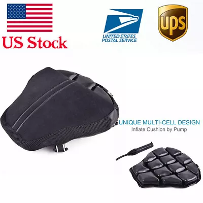 Motorcycle Air Seat Cushion Pad 12x11.5  Replace For Cruiser Pressure Relief • $25.99