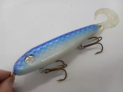 7.5  Phantom Softtail Blue Silver Glidebait Jerkbait Musky Lure • $26.99