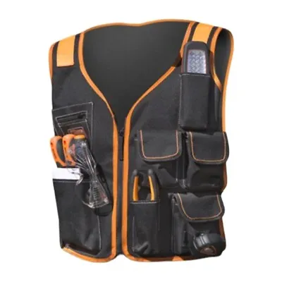 £14.83 • Buy Work Vest Tool Vest Zipper Bag Multi-Pocket Safety Maintenance Kit For Carpenter
