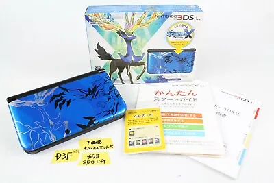 $170.99 • Buy Nintendo 3DS LL XL Console Pokemon Xerneas/Yveltal Blue BOX Japan Tested Working