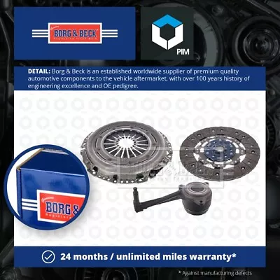 Clutch Kit 3pc (Cover+Plate+CSC) Fits VW SCIROCCO Mk3 2.0 09 To 17 B&B Quality • $168.37