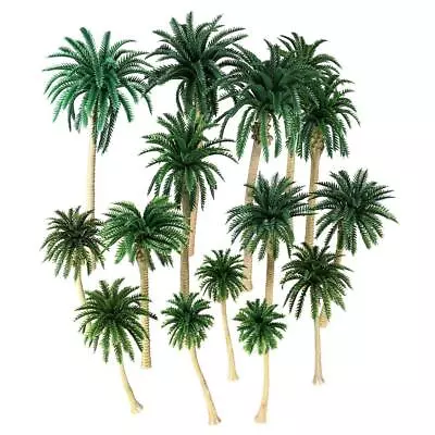 ISKYBOB 20 Pieces Model Coconut Trees Realistic Palm Miniature Plant Tropical... • $20.28