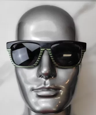 Viceroy Black Green Stripe Sunglasses • $25