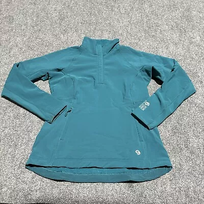 Mountain Hardwear Jacket Women's Medium Blue Pullover Soft Shell Polyester • $18.88