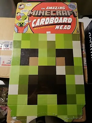 The Amazing Minecraft Cardboard Box Head Costume Mask Creeper AWESOME!  • $14.99