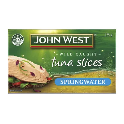 $4.53 • Buy John West Tuna Slices In Spring Water Seafood Fish Omega 3 Canned Good 125G