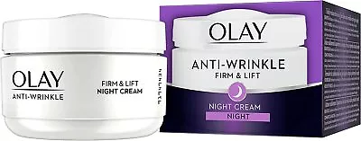 Olay Anti Wrinkle Firm & Lift Night Cream  50ml Anti Ageing Moisturiser • £9.99