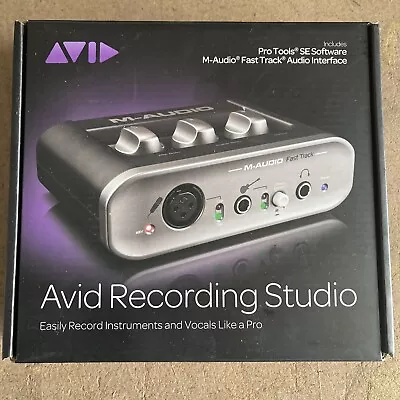 M-Audio Fast Track Avid USB Music Recording Studio Interface Guitar & Vocal • $33