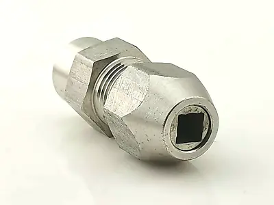 Square Stainless Steel Flex Collet Coupler For 1/4  Cable Gas Engine RC Boats • $12.99