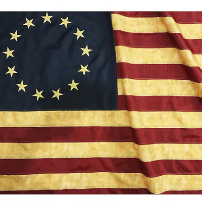 Anley Vintage Style Tea Stained Betsy Ross Flag 3x5 Ft Nylon Antiqued USA Banner • $16.95