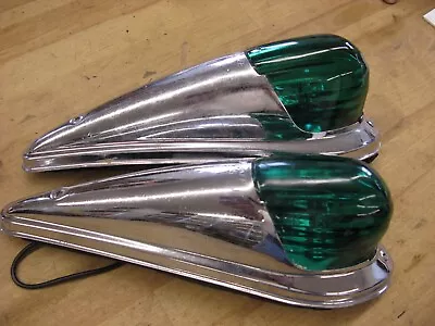 2 Vintage Green Yankee 76 Red Cab Marker Lights • $170