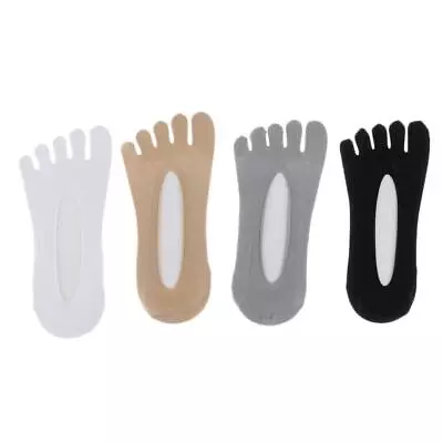 £6.41 • Buy 2 Pairs Toe Socks No Show Running Five Finger Crew Socks For Women