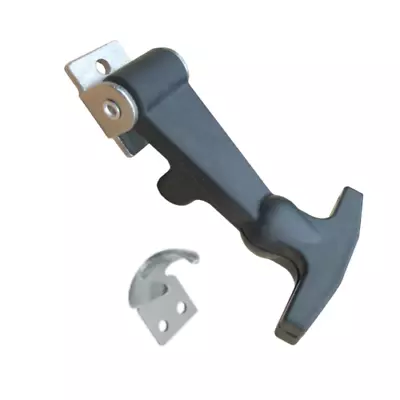 Medium Flexible Hood Hasp Rubber Draw T Handle Latch With Zinc Plated Hardware • $12.99