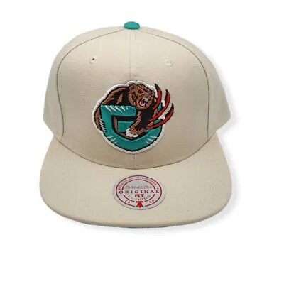 Mitchell & Ness Memphis Grizzlies Off White Adjustable Snapback Hat Cap • $34.99