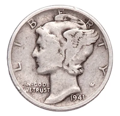 1940-P Mercury 90% Silver Dime G Or Better “Best Value On EBay” Free S&H W/Track • $4.99