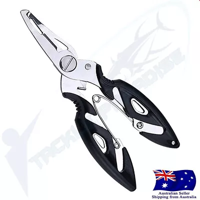 $7.95 • Buy Fishing Pliers Snips Scissors Line Cutter Tackle Trace Split Ring Tool Remover 
