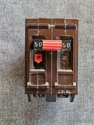 Wadsworth A250NI 50 Amp 2 Pole Type A Circuit Breaker . 240VAC  Metal Foot. Used • $59.99