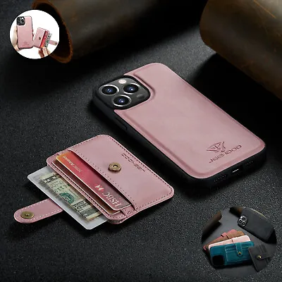 For IPhone 15 Pro 13 11 Pro Max XR XS 7 8+ Leather Wallet Wireless Charger Case • $18.99