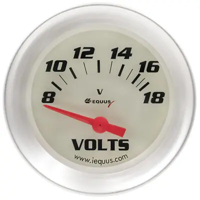 Equus Voltmeter Gauge 8468; 8000 Series 8-18 Volts 2-5/8  Short Sweep Electric • $33.44