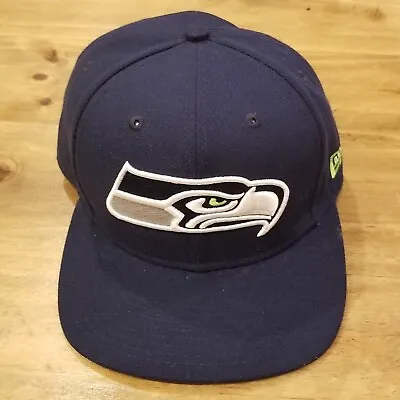 Seattle Seahawks Hat Cap New Era Snap Back Blue 9Fifty NFL Football • $8.95