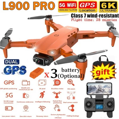 $177.29 • Buy L900 Pro GPS 5G WiFi Drone HD Dual 4K Camera Video Quadrotor Foldable Follow Me