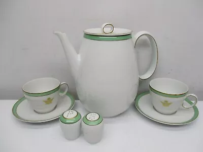 Vtg Rosenthal Germany For Saudi Arabian Airlines TEA POT-2 Cups 2 Saucers-S & P • $150