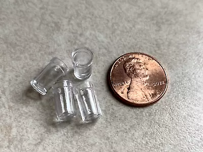 Miniature 4pc Set Of Plastic Tumblers/cups For Dollhouse • $3.95