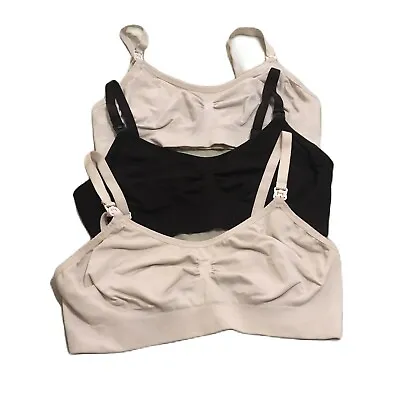 3 Pre-owned Nursing Bras Size L • $16.27