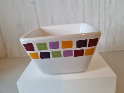 Pampered Chef Simple Additions Snack Bowl Mosaic Tiles Squares Multicoloured  • £9