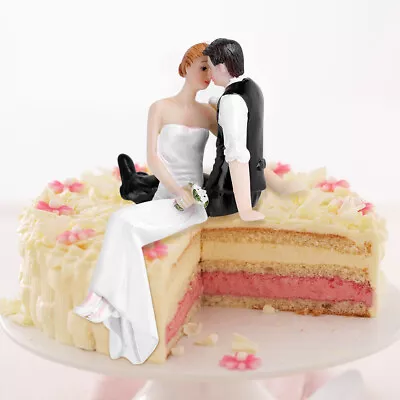 HD Wedding Cake Toppers Couple Bride&Groom Resin Figurine Funny Decoration US MG • $15.97