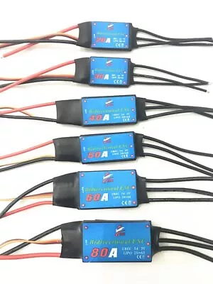 12A/20A/30A/40A/50A/60A/80A Bidirectional Brushless ESC For RC Car Boat Part • $12.99