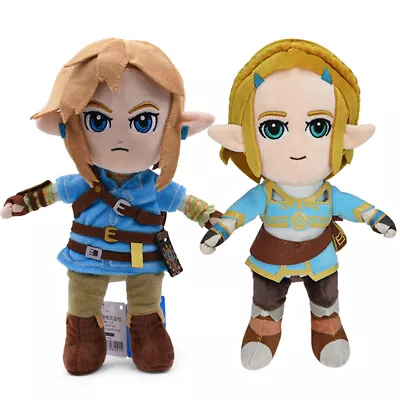 The Legend Of Zelda Soft Plush Toys Link Princess Zelda Stuffed Game Doll Gifts • £9.59