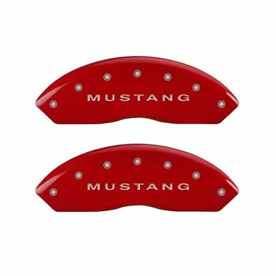 MGP Front/Rear Caliper Covers-Red Ford Mustang; 10197SMB1RD • $297.09