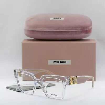 MIU MIU MU04UV 2AZ1O1 Crystal 52mm Eyeglasses New Authentic • $219.89