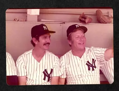 Super Mickey Mantle & Billy Martin Old Timers Game 3 X 5 Color Photo Htf • $5.99