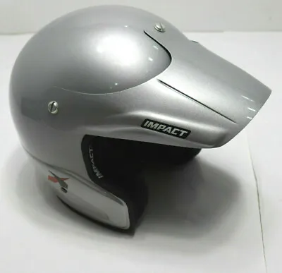 IMPACT Helmet Rally X Gloss Silver SA2010 Open Face Visor Ultra Light SMALL NEW  • $99.99