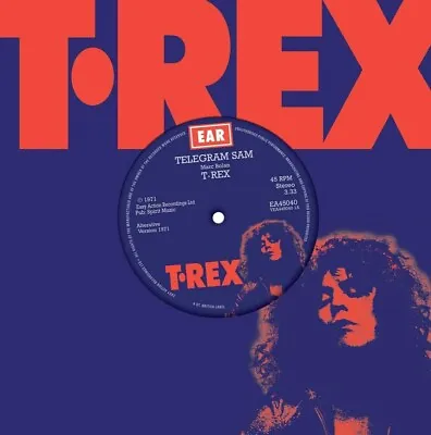T. Rex: Telegram Sam (Alternative Version) Blue Coloured Vinyl 7  Single • £8.99