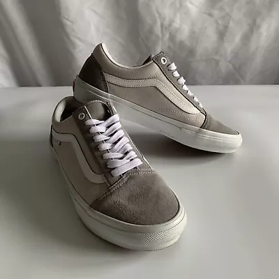 Vans Popcush Mens 9.5 Low Top Sneakers Gray Suede Skateboarding Shoes Duracap • $45.95