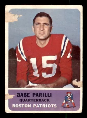 1962 Fleer Football #4 Babe Parilli PR • $4