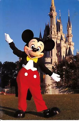 Vintage Walt Disney World Mickey Mouse Magic Kingdom Postcard Sent Written On • $3.95