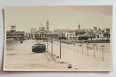 RPPC Veracruz Mexico MX Boardwalk & Lighthouse Real Photo Postcard A6 • $12.32