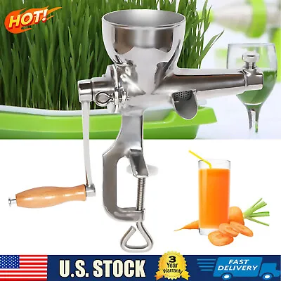 Hand Press Wheat Grass Fruit Juicing Extractor Manual Wheatgrass Juicer • $38