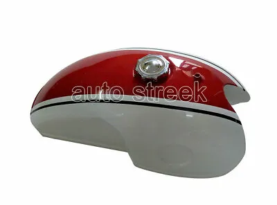 Benelli Mojave Cafe Racer 260 360 Gas Petrol Fuel Tank White & Red Painted  • $362.52