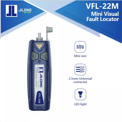 30km VFL Visual Fault Locator JILONG VFL-22M 30mW VFL Mini Fiber Optic Red Laser • $19.90