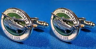 Authentic Bush/Obama Era White House HMX-1 Marine One - Presidential Cufflinks • $325