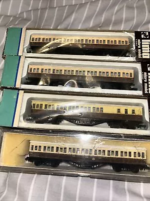 Lima N Gauge GWR Suburban Coaches X 4 Boxed  • £15.50