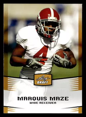 Marquis Maze 2012 Leaf Draft Gold  Card #32 Alabama • $0.99