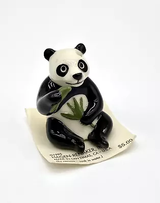 VTG Hagen Renaker Papa Panda Eating Bamboo Mini Figurine Bear Ceramic Handmade • $15